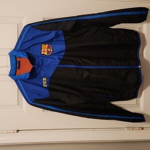 FCB Men's Black and Blue Jacket SIZE S.